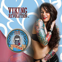 Load image into Gallery viewer, Viking Revolution Tattoo Aftercare Balm (58g) for Before, During & After Tattoo – Natural Tattoo Cream – Moisturizing Lotion to Promote Skin Healing – Tattoo balm
