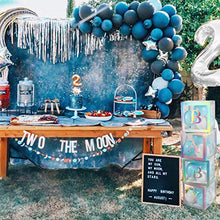 Load image into Gallery viewer, Baby Shower Boxes Party Decorations – 4Pcs Rainbow Silver Transparent Balloons Decor Baby Box Baby Blocks Decorations for Boys Girls Baby Shower Bridal Showers Gender Reveal Backdrop Birthday Party