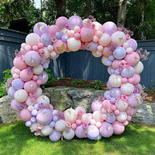 Load image into Gallery viewer, Pink Purple Balloon Garland Arch Kit, 180pcs Pastel Butterfly Stickers Baby Shower Decorations for Girl Birthday Party Bridal Shower Bachelorette Engagement Party Decorations