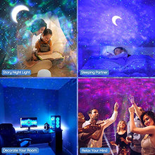 Load image into Gallery viewer, LED Star Projector Night Light, RHM Galaxy Projector Light with Colorful Nebula Cloud/Ocean Wave, Timer & Remote Control, Ideal for Kids Children, Adult Bedroom, Game Rooms, Home Theatre Decoration