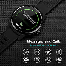 Load image into Gallery viewer, Smart Watch ECG Unisex – Audar E1 – Fitness Tracker with Heart Rate, Blood Pressure, Sleep Monitor, IP67 Waterproof, Large screen, Text & Call, Compatible with Android Iphone, for Men & Women - Black