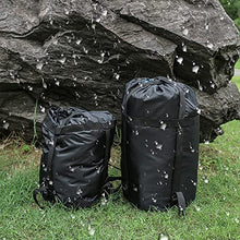 Load image into Gallery viewer, PYBBO 46L Lightweight Compression Stuff Sack for Camping Outdoor Hiking Travelling, Nylon Waterproof Storage Compact Bag for Sleeping Bag, Black