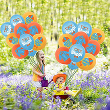 Load image into Gallery viewer, Blippi Birthday Party Supplies, 32Pcs Party Supplies Birthday Decorations, Party Pack for Kids, with Happy Birthday Banner, Cake Toppers, Balloon