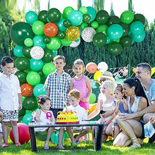 Load image into Gallery viewer, Balloons Garland Arch Kit Green, Jungle Party Balloon Garland Balloons Arch Kit with Safari Animal Print Balloon for Boys Dinosaur Safari Birthday Decorations Animal Wild Party Baby Shower Supplies