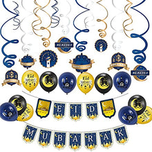 Load image into Gallery viewer, Eid Mubarak Party Decoration Hanging Spiral Latex Balloon Banner Ramadan Party Decoration Supplies