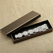 Load image into Gallery viewer, CHIC DIARY Crystal Bridal Wedding Belt Rhinestone Sash Applique Pearls Beaded Handcrafted Sparkle Sewn for Women Gown Evening Prom Clothes (White)