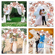 Load image into Gallery viewer, GRESAHOM Rose Gold Balloon Arch Kit , 145pcs Rose Gold Confetti Balloon Garland Kit with 18inch White Balloon Party Balloons Set for Women Girls Birthday Party Wedding, Hen Party, Anniversary
