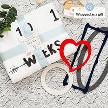 Load image into Gallery viewer, Baby Milestone Blanket | Monthly Photo Mat for Boy or Girl, Unisex | Bear & Woodland Theme | Personalised Baby Shower Present for New Mums | Age Mat | Soft & Comfortable | Includes Coloured Frames