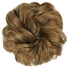 Load image into Gallery viewer, BARSDAR Synthetic Hair Bun Extensions Messy Hair Scrunchies Hair Pieces for Women Hair Donut Updo Ponytail- Light Golden Brown & Medium Blonde