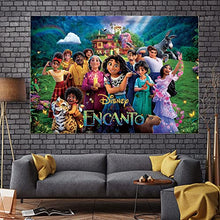 Load image into Gallery viewer, Encanto Backdrop,Magic Movie Themes Party Background Photo Booth Banner Large Fabric Artistic Birthday Party Supplies for Girls,Boys,Teens Birthday Party Decorations 5×3Ft