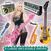 Load image into Gallery viewer, 41 PC Set - Photo Booth Prop, Wedding Prop, Birthday Decoration, Party Prop, Inflatable Guitar, Inflatable Microphone, Party Accessories Adults, Prop Signs, Photobooth Prop, Hen Photo