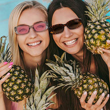 Load image into Gallery viewer, URATOT 12 Pack Small Rectangle Sunglasses Women Retro Glasses Vintage Square Eyewear Wide Frame Sunglasses with Storage Bag