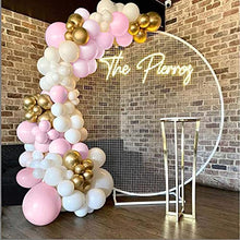 Load image into Gallery viewer, Bellatoi Balloon Arch Garland Kit,126pcs Gold and White Pink Party Decoration,White Gold Pink Balloon Metal Latex Balloon, Decoration Balloons for Birthday Wedding Graduation