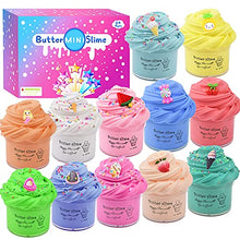 Load image into Gallery viewer, 12 pack Fluffy Slime Kit, Cake Animal Candy and Fruit Butter Slime, Super Stretchy and Non-Sticky, Slime Kit Stress Relief Toys for Girls and Boys.