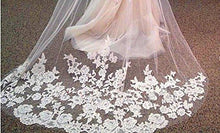 Load image into Gallery viewer, Single Layer Wedding Veil Lianshi Bridal Veil Lace Embroidery Bride Supplies 3m (Off White)