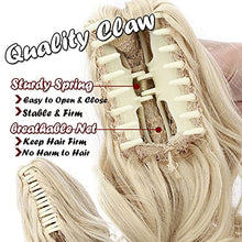 Load image into Gallery viewer, S-noilite® Claw on Ponytail Clip in Hair Extensions Straight Curly Wavy Long Hair Piece Pony Tail 18" & 145g Curly - Dark brown
