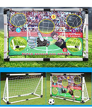 Load image into Gallery viewer, WY8 120CM Kids Football Goal Target Football Training Soccer Goal Football Training Game Aid