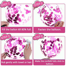 Load image into Gallery viewer, Baby Shower Decorations for Girls, 22 Pcs Pink Babyshower Decorations with 10pcs Balloons/Paper Bunting/IT'S A Girl Banner/6pcs Paper Fans/4 Roll Ribbon for Baby Girl Party Decoration