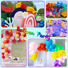Load image into Gallery viewer, Balloon Arch Kit, TOPLDSM Rainbow Balloons Garland Party Decorations 105PCS Coloured Assorted Balloons and 3PCS Star Foil Helium Balloon for Birthday Wedding Summer Hawaii Party Supplies