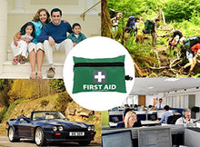 Load image into Gallery viewer, Mini First Aid Kit, 92 Pieces Small First Aid Kit - Includes Emergency Foil Blanket, Scissors for Travel, Home, Office, Vehicle, Camping, Workplace & Outdoor (Green)