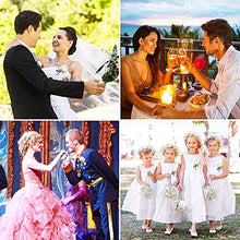 Load image into Gallery viewer, JUNMEIDO 4 PCS Rose Wedding Boutonniere White Boutonniere Handmade Corsage Buttonhole Flowers Artificial Wedding Prom Banquet Flowers Decor with Pin&Clip for Groom Men Bridal Women Suit Dress