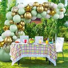 Load image into Gallery viewer, Green Balloon Garland Kit, 79pcs Green Balloon Garland Arch, Confetti Latex Balloon Foil Balloon for Boy's Birthday Baby Shower Wedding Anniversary Jungle Safari Party Decoration