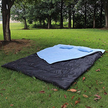 Load image into Gallery viewer, TOMSHOO Warm Double Sleeping Bag 86"x60" Double Thermal Thick Sleeping Bag 2 Person Outdoor Camping Hiking Thick Sleeping Bag with 2 Pillows for Winter and Spring