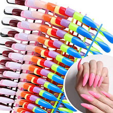 Load image into Gallery viewer, 288 Pieces Extra Long Press on Nails 12 Solid Colours Stiletto False Nails Full Cover Fake Nails Artificial Nail Tips for Women Girls (Stiletto Nails)