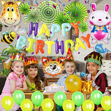 Load image into Gallery viewer, Kids Birthday Party Decorations Green Forest Theme Jungle Animals Balloons Perfect for Boys and Girls Party Supplies