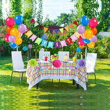 Load image into Gallery viewer, 48PCS Rainbow Birthday Decoration SZHTFX Colourful Happy Birthday Party Decorations Set for Women Boys and Girls Happy Birthday Banner 18pcs Balloon 8pcs Paper Pom Poms Garland 6pcs Hanging Swirls