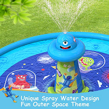 Load image into Gallery viewer, VATOS Updated Splash Play Mat Water Sprinkler for Kids - 67" Anti-Slip Sprinkler Pad with UFO Design Outdoor Water Toys for Toddlers Age 2+ Girls & Boys Toddler Toys for Summer Garden Beach Backyard