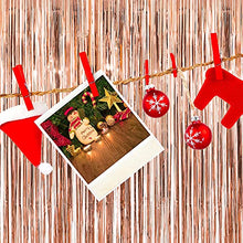 Load image into Gallery viewer, Metallic Tinsel Foil Fringe Curtains, 5pcs 3ft x 6.6ft Glitter Curtains, Photo Booth Props Backdrop Curtain for Door Decorations Hanging, Birthday, Wedding, Hen Do Party, Christmas, Xmas
