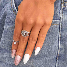 Load image into Gallery viewer, Sethexy Matte False Nail Glitter Stiletto Pink Fake Nails Meidum Salon Nail Tips Full Cover Art Design Acrylic 24Pcs Press on Nails for Women and Girls