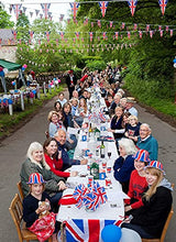 Load image into Gallery viewer, SHATCHI 20m/65ft Long Union Jack Bunting Banner with 50 Triangle Flags Sports Royal Events Street Party Decorations Pub BBQ Great Britain Support