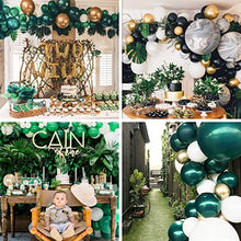 Load image into Gallery viewer, PartyWoo Black Gold and Green Balloons, 60 Pcs 12 Inch Green Balloons, Black Balloons and Gold Balloons, Green Gold Black Balloons for Black Party Decorations, Green Birthday Decorations