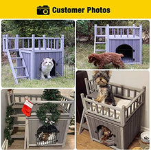 Load image into Gallery viewer, Wooden Dog/Cat House Outdoor and Indoor,Feral Pet Houses with Stairs for Dogs Insulated