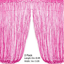 Load image into Gallery viewer, Recosis Birthday Party Decorations, Pink Party Decorations for Girls Women, Happy Birthday Banner, Curtains, Paper Pompoms and Fans, Garland, Confetti Balloons for Birthday Party Decorations