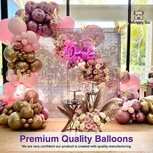 Load image into Gallery viewer, Balloon Arch Kit Garland 134pcs Shiny Metallic Rose Gold Pink 4D Foil Balloons with Butterfly Stickers for Birthday Decorations Wedding Anniversary Baby & Bridal Shower Valentine Party Mother's Day