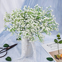 Load image into Gallery viewer, N&T NIETING Gypsophila Artificial Flowers, Baby Breath Flowers Artificial 10Pcs Fake Gypsophila for DIY Wedding Bouquet Party Table Centerpieces Flower Arrangements and Home Decor