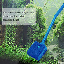 Load image into Gallery viewer, kuou Aquarium Fish Tank Cleaning Sponge Brush, Reusable Fish Tank Cleaner Algae Clean Brush Double Face Sponge for Glass Tank
