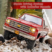 Load image into Gallery viewer, FMS 1:18 Chevrolet K10 RC Trucks RC Car Official Licensed Model Car 5km/h 4WD RC Crawler Hobby RC Cars RTR Remote Control Car with LED Lights Cruiser Vehicle 3-Ch 2.4GHz Transmitter for Adults