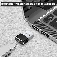 Load image into Gallery viewer, USB C Female to USB A Male Adapter 3 Pack,Type C Charger Plug Power Converter for Apple Watch iWatch 7,AirPods,iPhone 11 12 13 Pro Max,SE,iPad Mini 6 Air 4 5,Samsung Galaxy S20 S21 S22 FE Plus Ultra