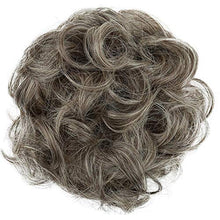 Load image into Gallery viewer, PRETTYSHOP Hairpiece Scrunchy Updo Bridal Hairstyle Voluminous Wavy Messy Bun Gray Blond Mix G21A