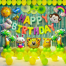 Load image into Gallery viewer, Kids Birthday Party Decorations Green Forest Theme Jungle Animals Balloons Perfect for Boys and Girls Party Supplies