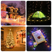 Load image into Gallery viewer, 2 Packs Fairy Lights Battery Powered, 5M 50 Led Silver Wire Warm White & Multi-Colour Battery Operated Twinkle String Lights with Timer Remote Control for Outdoor, Christmas, Wedding, Indoor, Bedroom