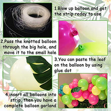 Load image into Gallery viewer, 101pcs Tropical Balloons Luau Garland Arch Kit 5 Inch 12 Inch Balloons Pink Green Yellow Blue Balloon Set and Palm Leaves for Tropical Theme Hawaii Birthday Wedding Party Baby Decorations
