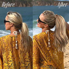 Load image into Gallery viewer, Sofeiyan Curly Ponytail Extension 15 Inch Heat Resistant Synthetic Natural Wavy Hairpiece Wrap Around Pony Tail Hair Extensions for White Black Women Hair Piece, Burgundy