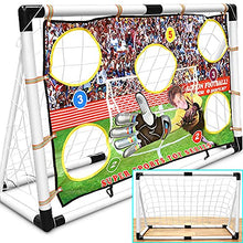 Load image into Gallery viewer, WY8 120CM Kids Football Goal Target Football Training Soccer Goal Football Training Game Aid