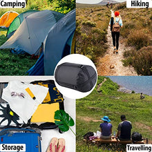 Load image into Gallery viewer, PYBBO 46L Lightweight Compression Stuff Sack for Camping Outdoor Hiking Travelling, Nylon Waterproof Storage Compact Bag for Sleeping Bag, Black