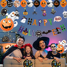 Load image into Gallery viewer, Upriver Halloween Balloon Arch Kit Halloween Party Decorations Balloons Garland Set, Happy Halloween Banner Pumpkin Garland Spider Bat Pumpkin Ghost Foil Balloons for Kids Halloween Party